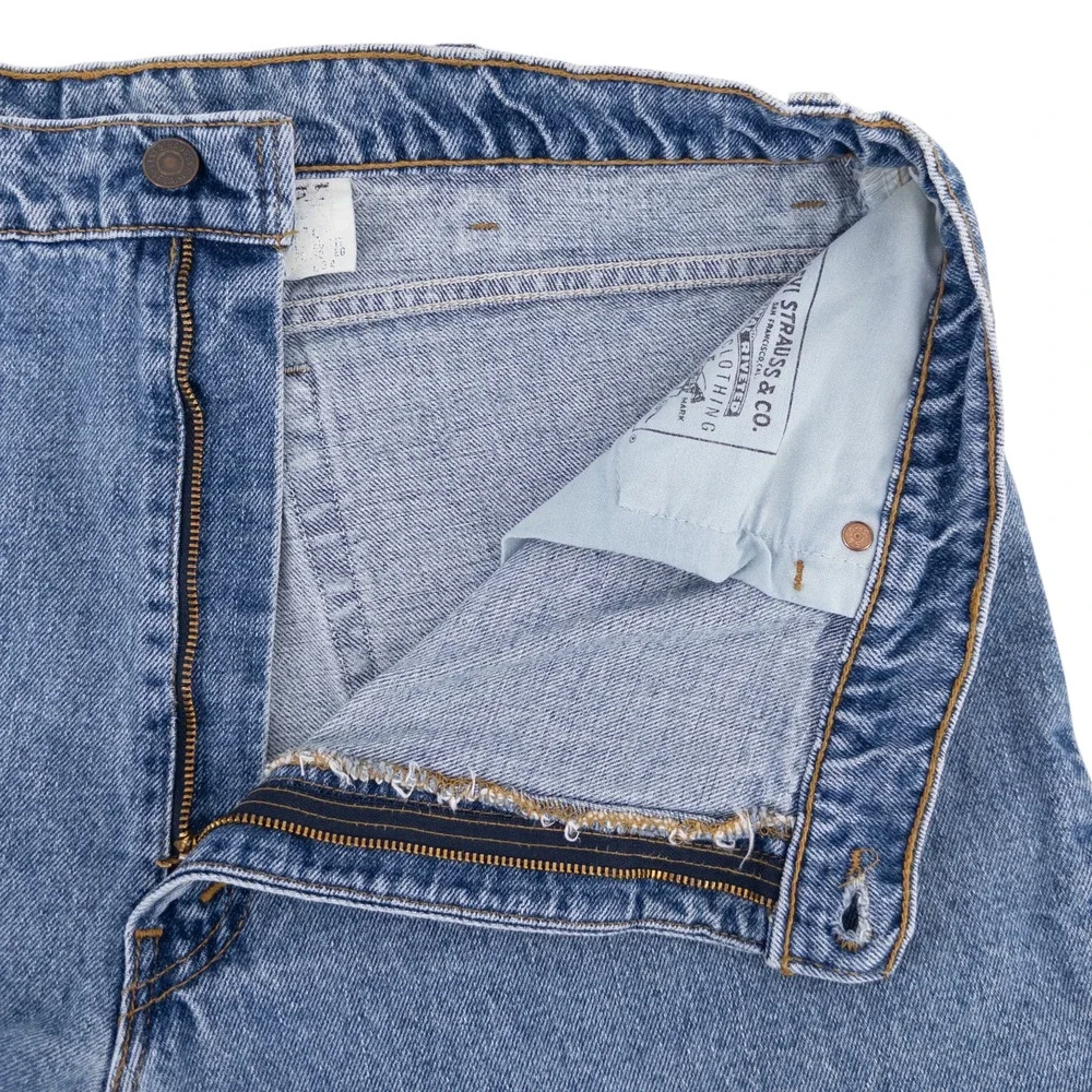 VTG Levis 550 Men 42x34 (40x32 actual) Blue Jeans Relaxed Fit Tapered Distressed